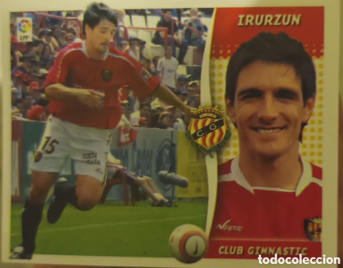 Cromos de f&uacute;tbol: CROMO DE IRURZUN. C. NASTIC DE TARRAGONA