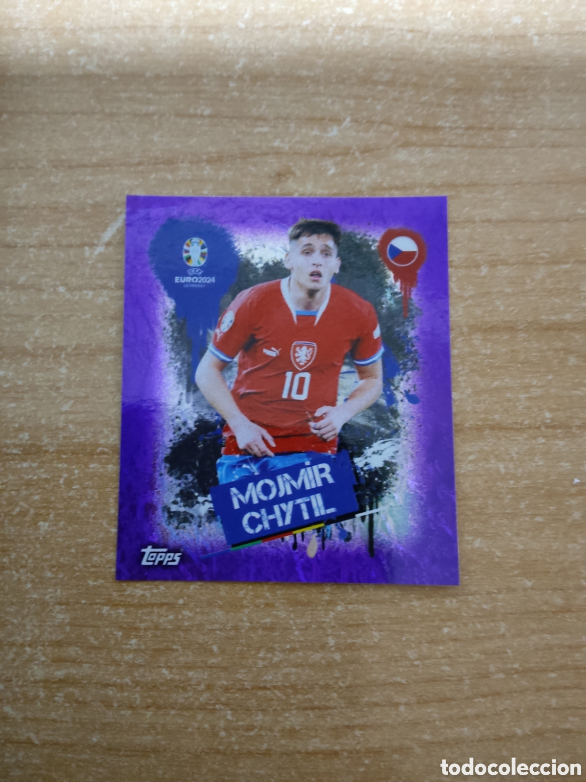 Cromos de f&uacute;tbol: 3 MOJMIR CHYTIL REPUBLICA CHECA LILA EUROCOPA 2024