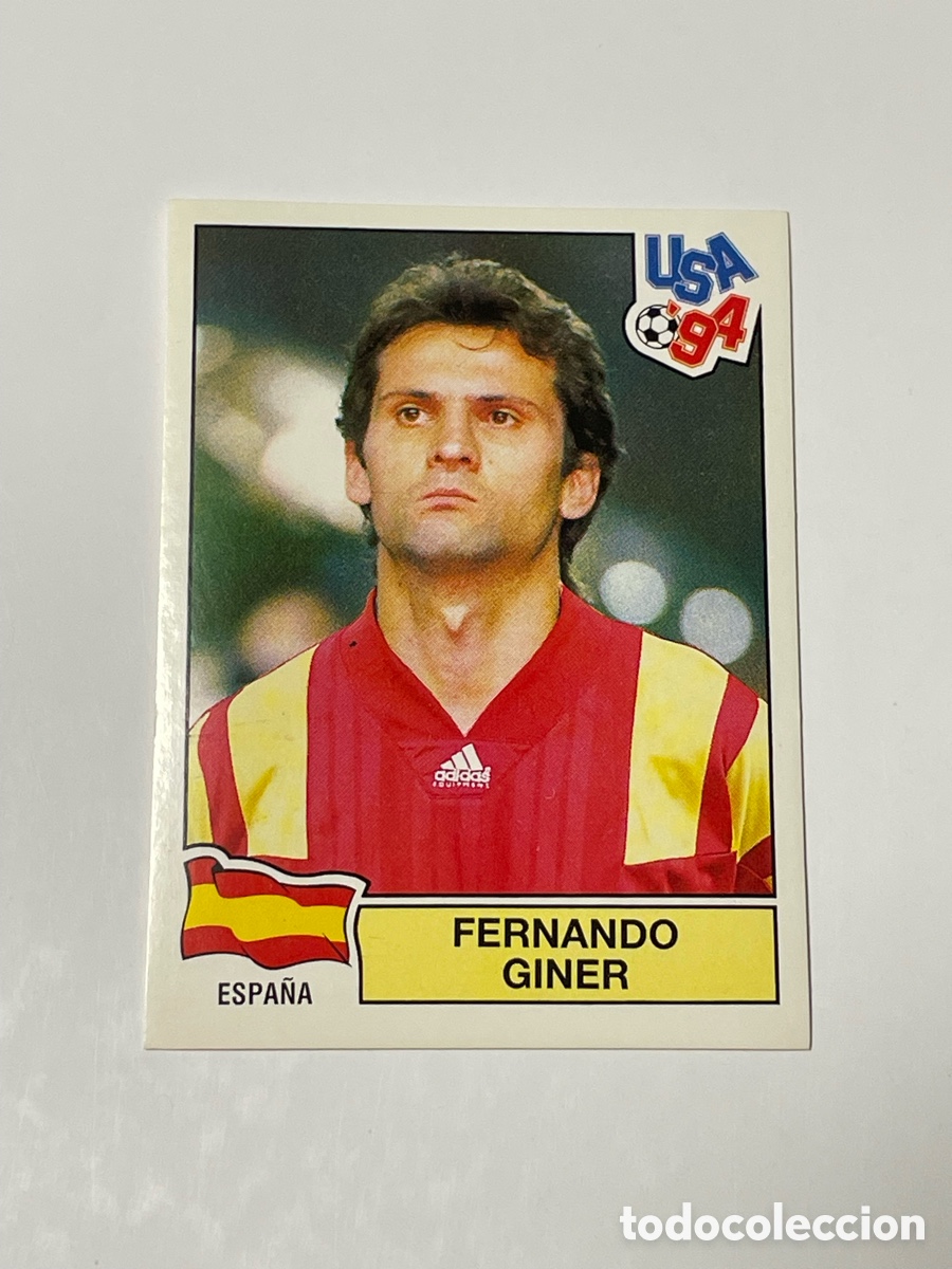 Cromos de f&uacute;tbol: Fernando Giner Espa&ntilde;a Panini USA &lsquo;94 #192