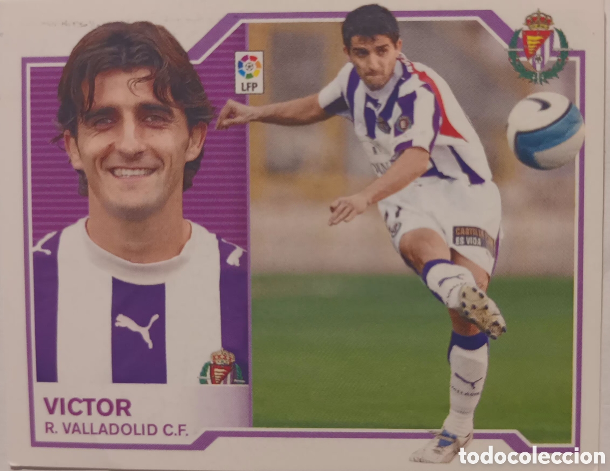 Cromos de f&uacute;tbol: CROMO DE VICTOR. R. VALLADOLID CF