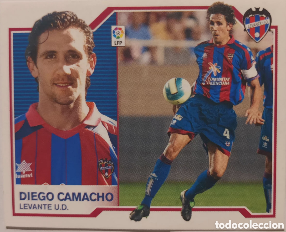 Cromos de f&uacute;tbol: CROMO DIEGO CAMACHO. LEVANTE UD
