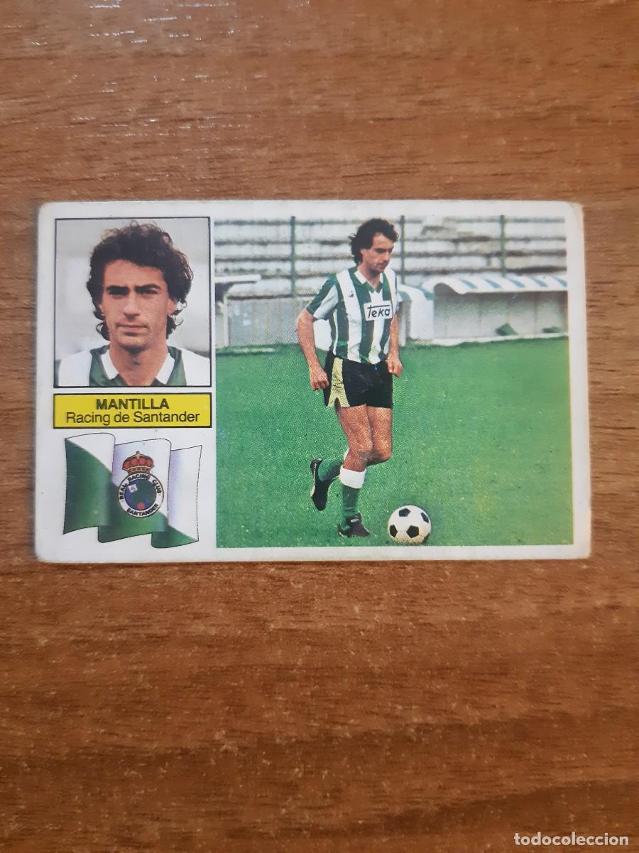 Cromos de f&uacute;tbol: Mantilla (Racing Santander) Versi&oacute;n camiseta rayas Liga 82-83 ESTE. Nunca pegado, sin pegar