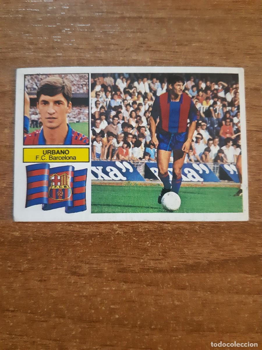 Cromos de f&uacute;tbol: Urbano (Barcelona) Versi&oacute;n Liga 82-83 ESTE. Nunca pegado, sin pegar
