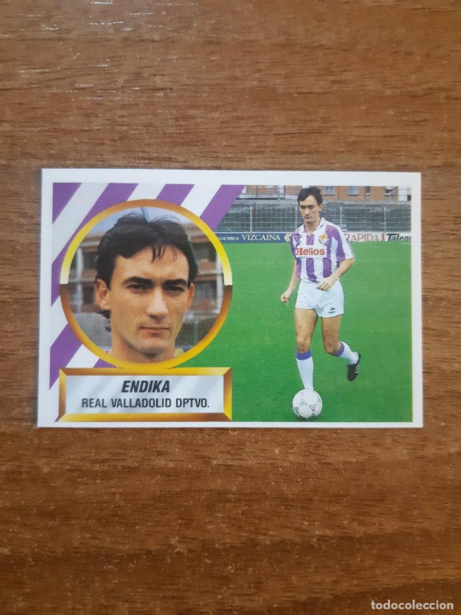Cromos de f&uacute;tbol: N&deg;10# Baja Endika (Valladolid) Liga 88-89 ESTE. Nunca pegado, sin pegar