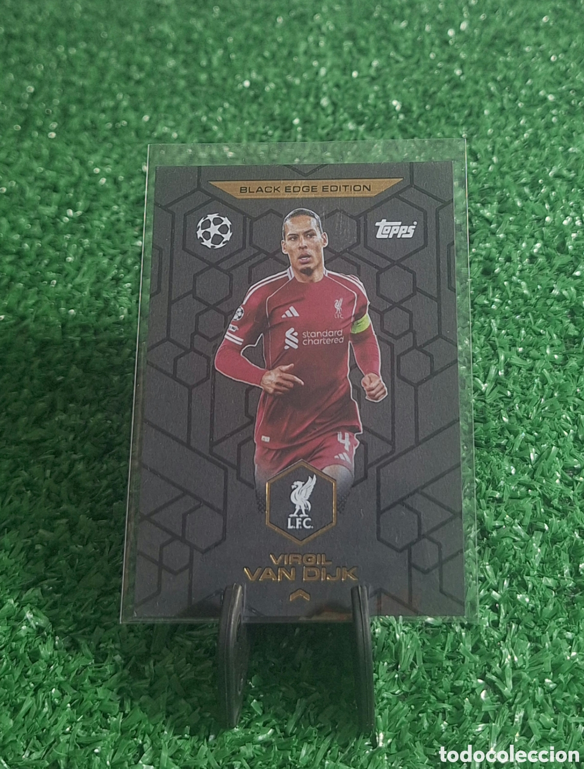 Cromos de f&uacute;tbol: VIRGIL VAN DIJK BLACK EDGE TOPPS