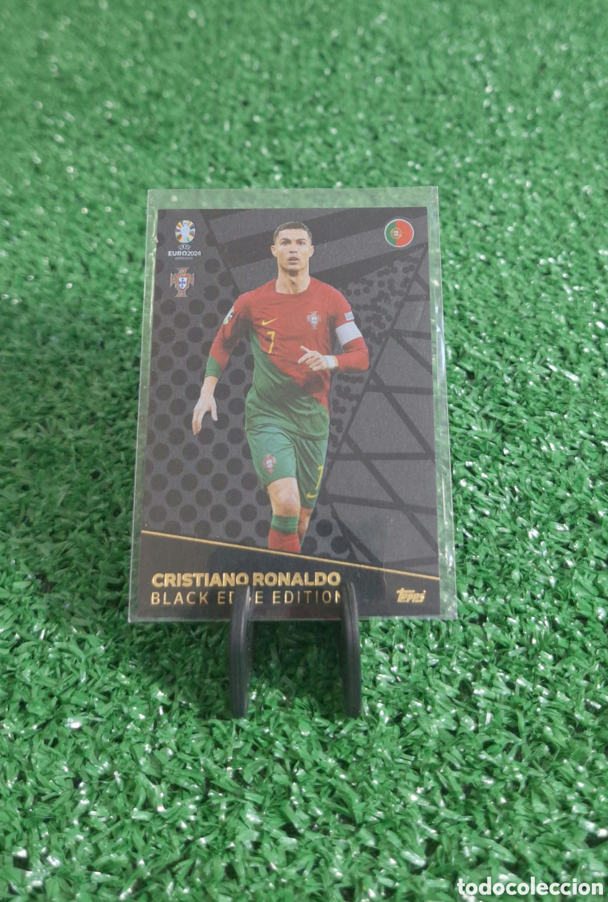 Cromos de f&uacute;tbol: CRISTIANO RONALDO BLACK EDGE TOPPS EURO 2024