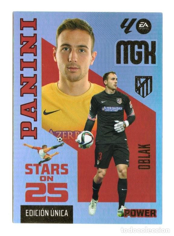 Cromos de f&uacute;tbol: 447P OBLAK ATLETICO DE MADRID STARS ON 25 POWER EDICION UNICA MEGACRACKS 2026 2027 26 27 MGK