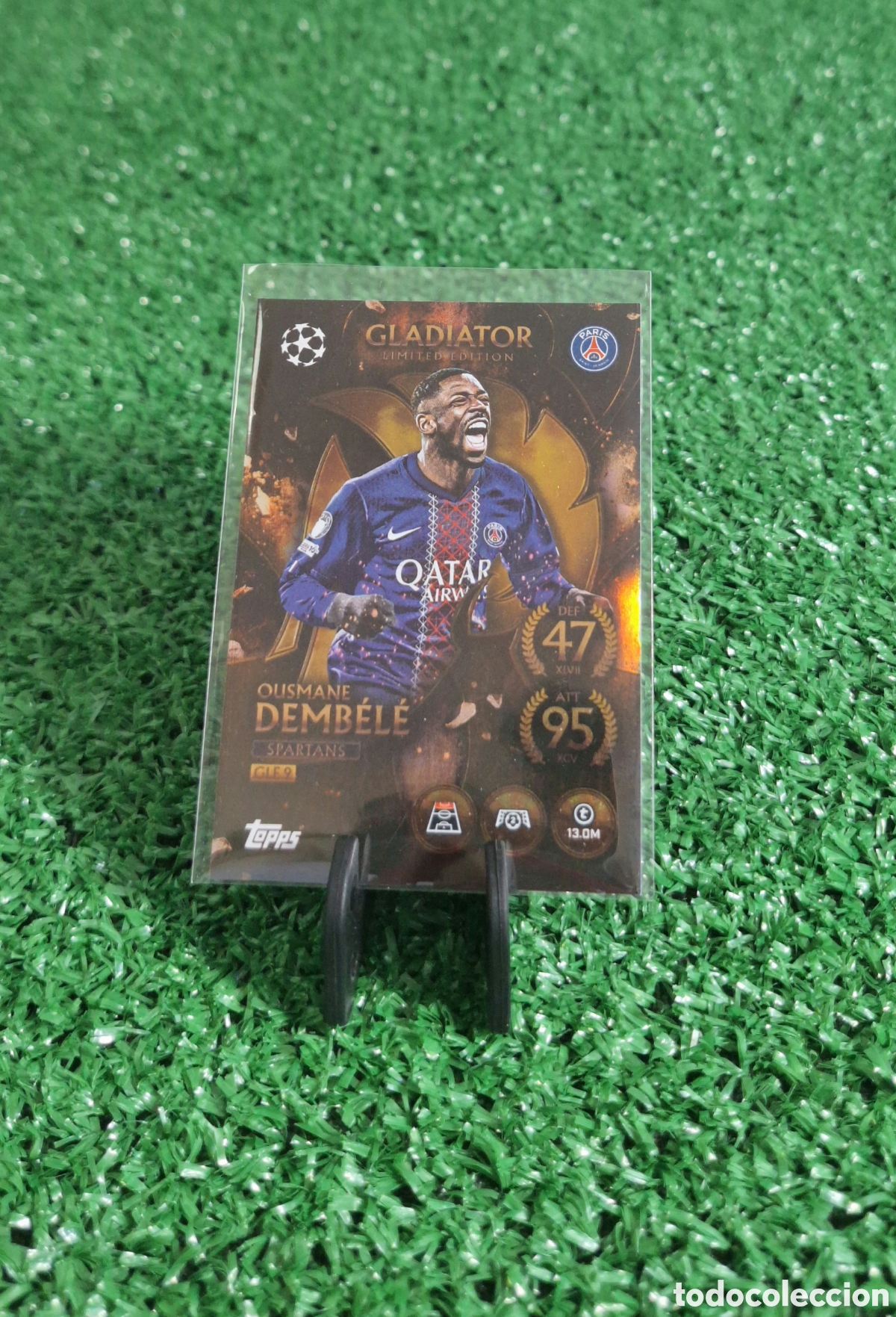 Cromos de f&uacute;tbol: DEMB&Eacute;L&Eacute; GLADIATOR LIMITED EDITION TOPPS