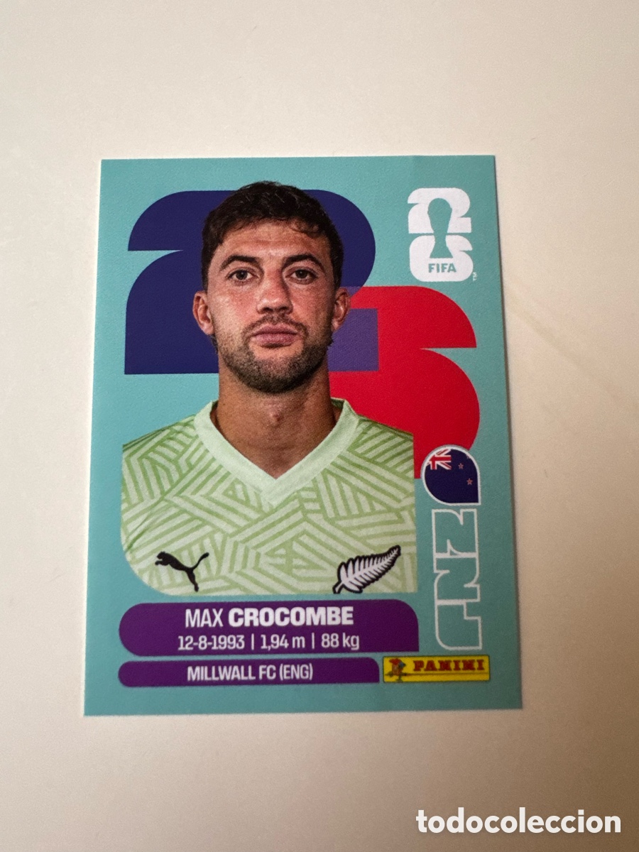 Cromos de Futebol: FIFA WORLD CUP 2026 STICKER PANINI &ndash; Max Crocombe &ndash; Nueva Zelanda NZL2