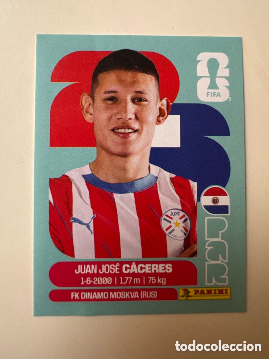 Cromos de Futebol: FIFA WORLD CUP 2026 STICKER PANINI &ndash; JUAN JOS&Eacute; C&Aacute;CERES &ndash; Paraguay PAR6