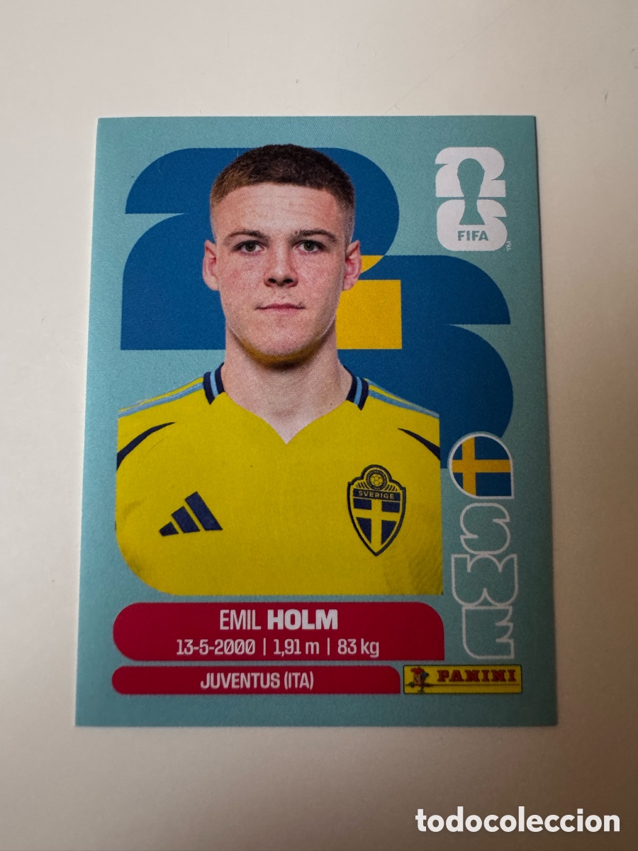 Cromos de f&uacute;tbol: FIFA WORLD CUP 2026 STICKER PANINI &ndash; EMIL HOLM &ndash; Suecia SWE5