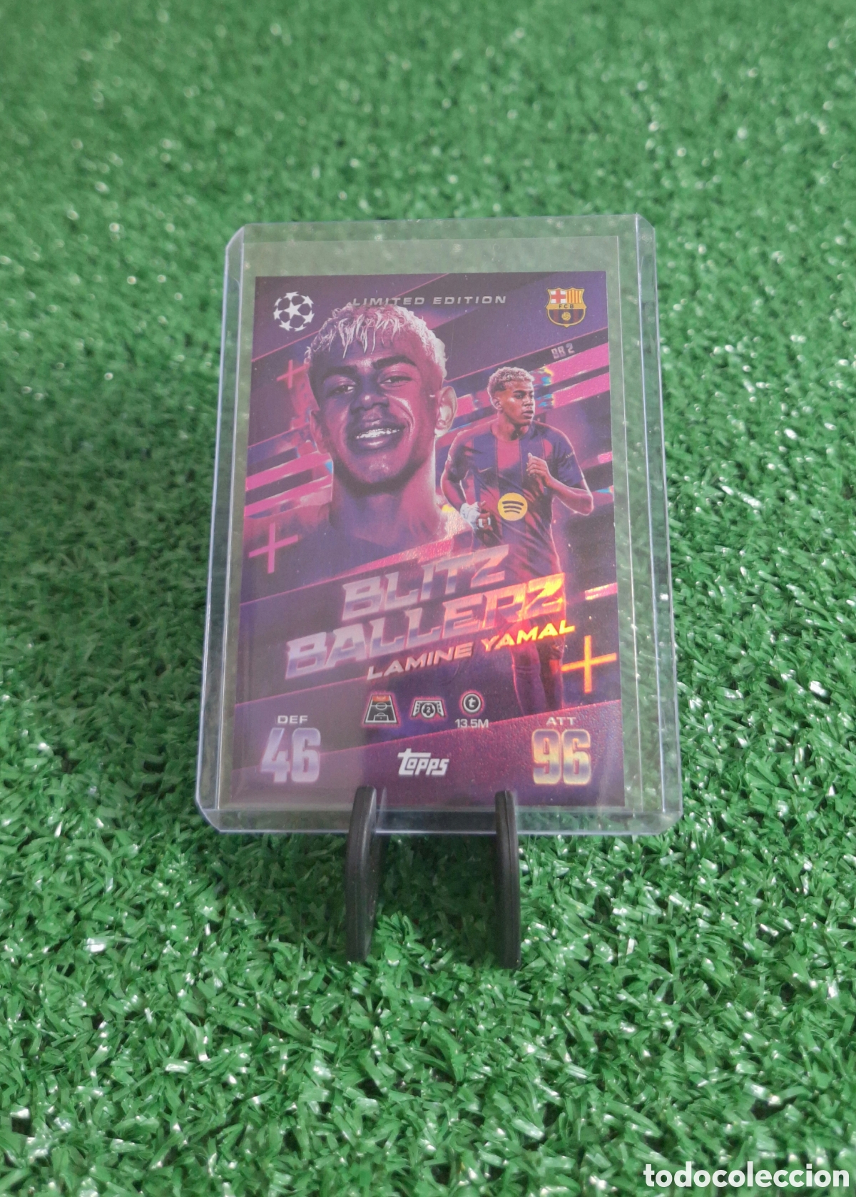Cromos de f&uacute;tbol: LAMINE YAMAL BLITZ BALLERZ LIMITED EDITION TOPPS