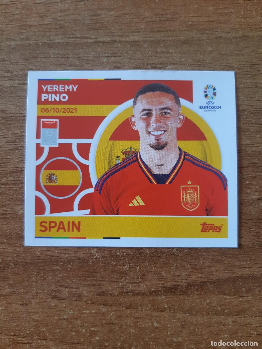 Cromos de f&uacute;tbol: ESP 18 YEREMI PINO ESPA&Ntilde;A EURO 2024 TOPPS STICKERS EUROCOPA ALEMANIA 2024. NUEVO SIN PEGAR