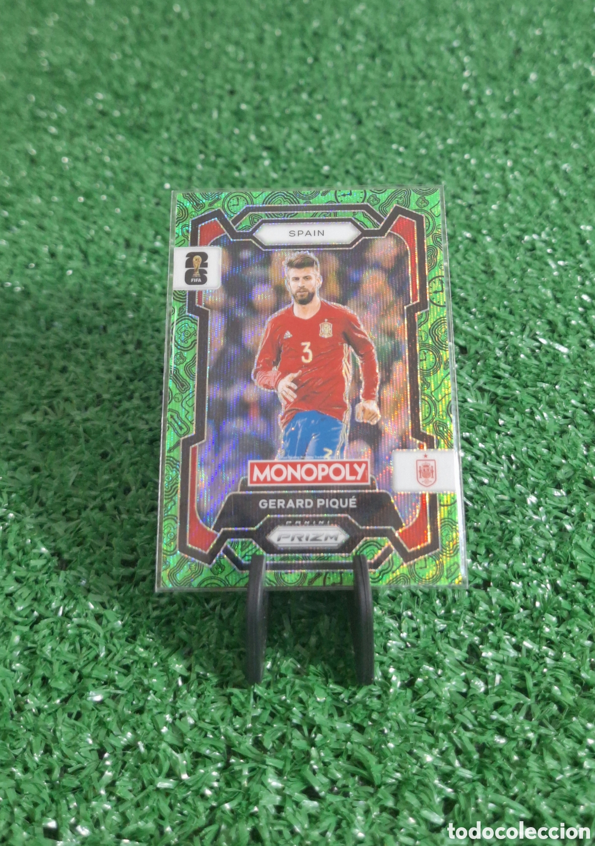 Cromos de f&uacute;tbol: PIQU&Eacute; GREEN MONOPOLY PRIZM MUNDIAL 2026