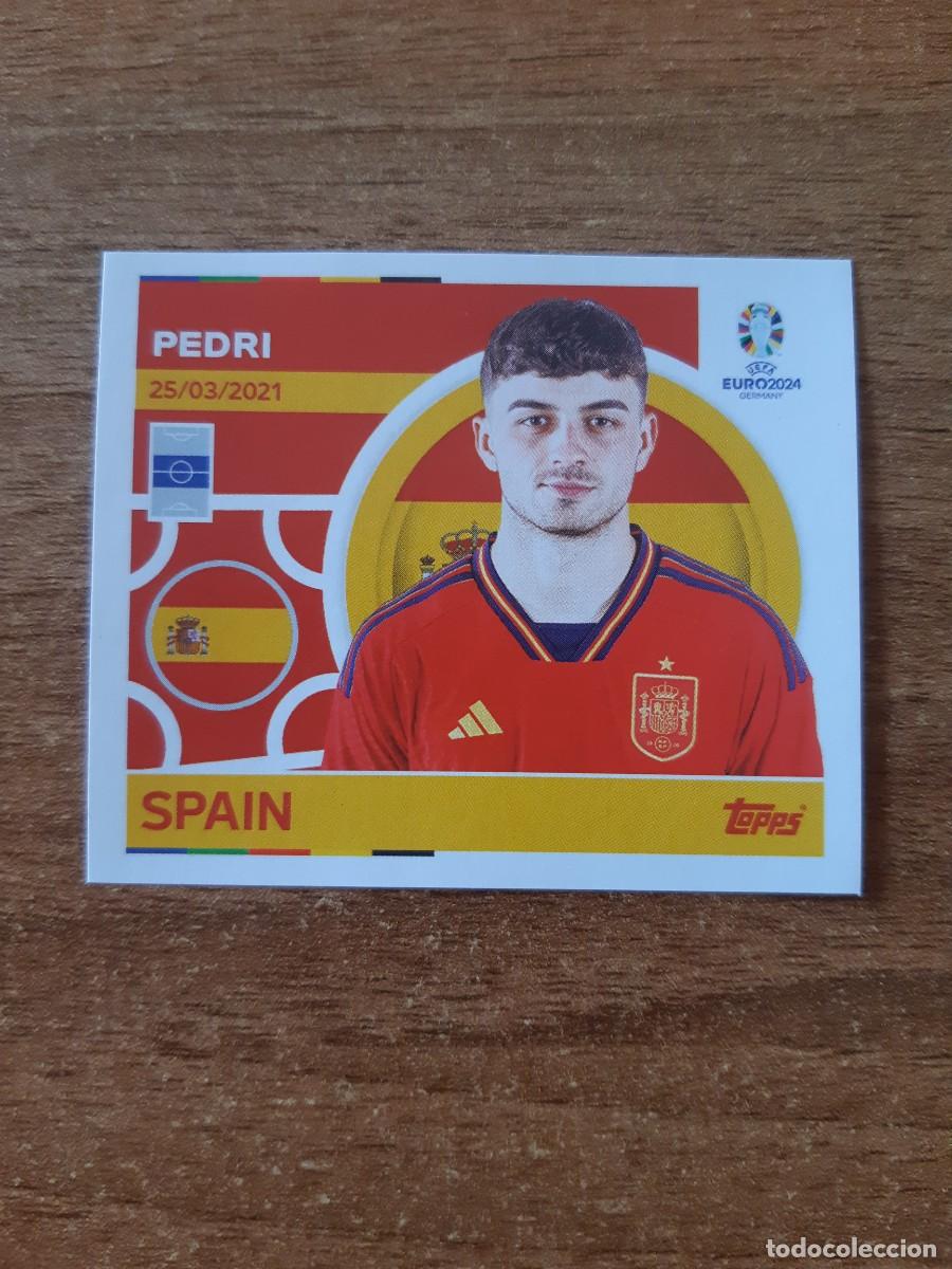 Cromos de f&uacute;tbol: ESP 12 PEDRI ESPA&Ntilde;A EURO 2024 TOPPS STICKERS EUROCOPA ALEMANIA 2024. NUEVO SIN PEGAR