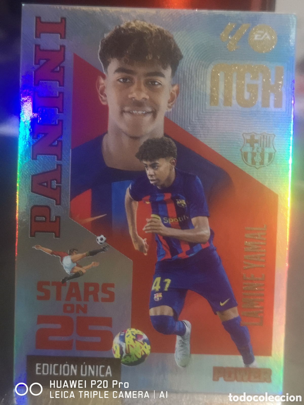 Cromos de f&uacute;tbol: MEGACRACKS 2026 2027 2026 27 STARS ON 25 EDICI&Oacute;N &Uacute;NICA POWER 449 LAMINE YAMAL - BARCELONA