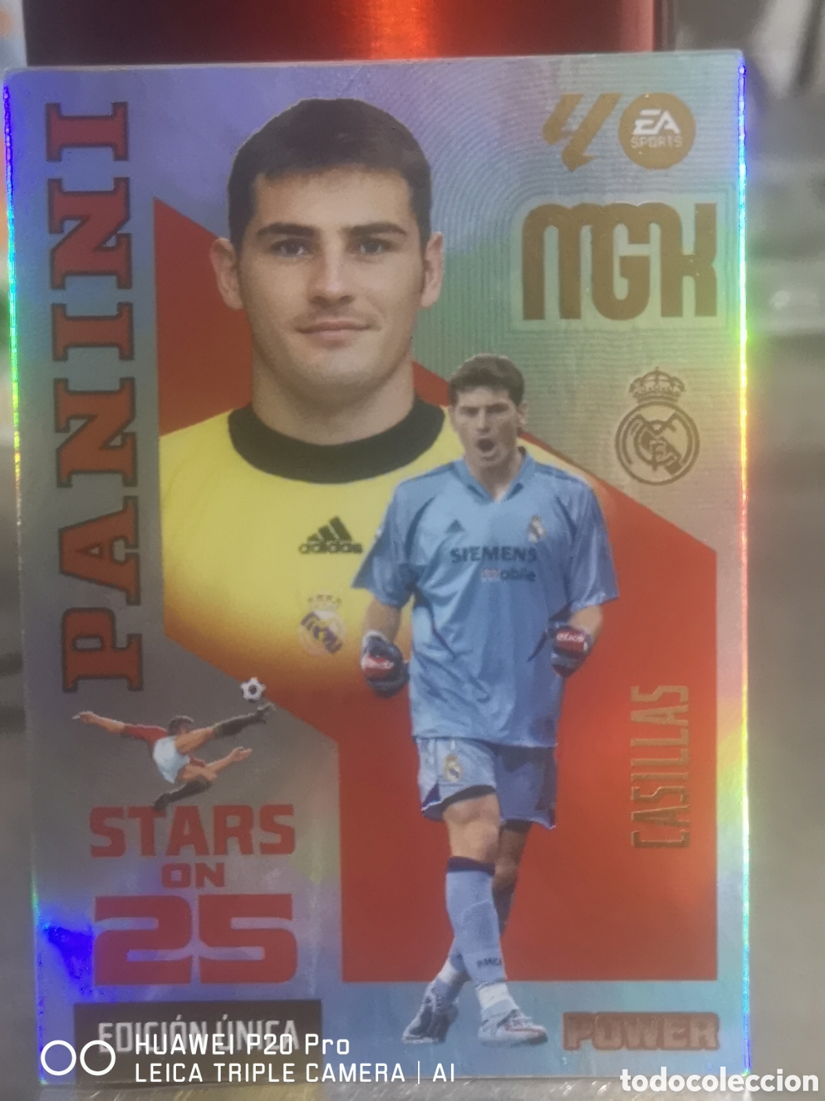 Cromos de f&uacute;tbol: MEGACRACKS 2026 2027 2026 27 STARS ON 25 EDICI&Oacute;N &Uacute;NICA POWER 428P CASILLAS REAL MADRID