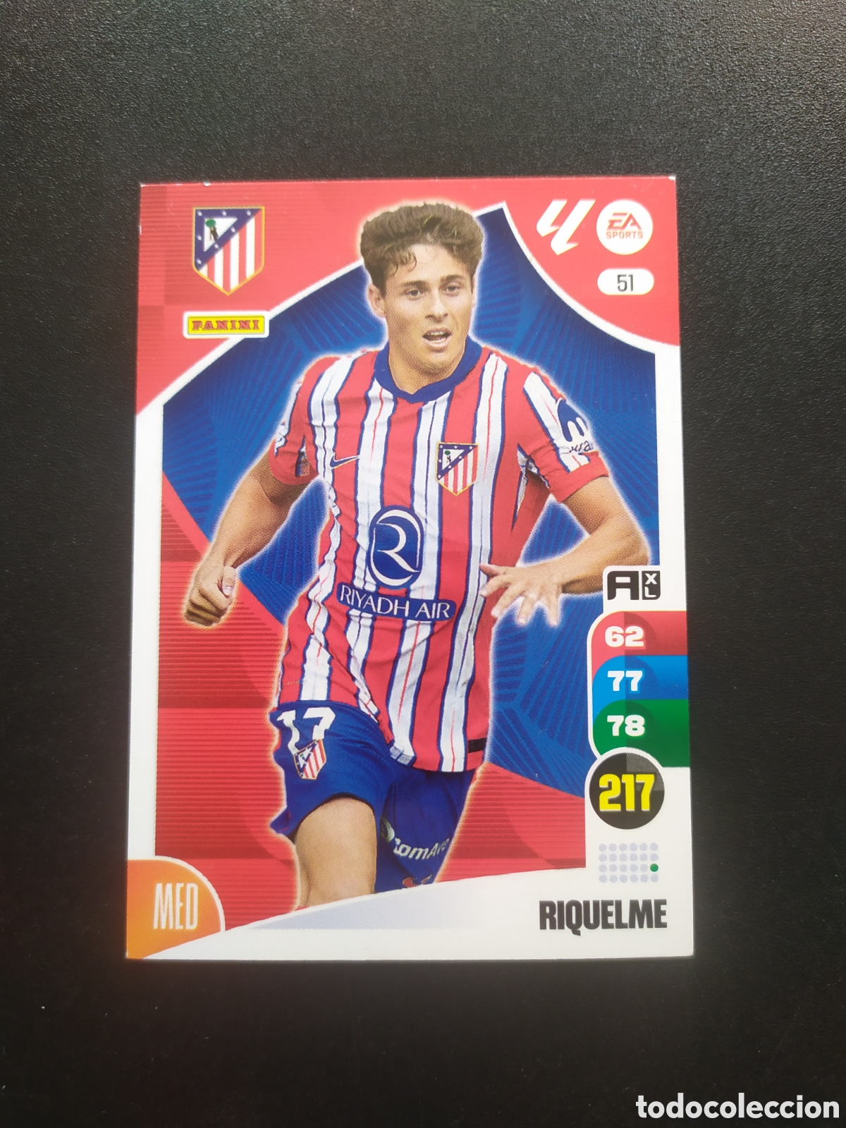 Cromos de f&uacute;tbol: Adrenalyn 2024 2025 24 25 panini Riquelme n&deg; 51 Atl&eacute;tico Madrid