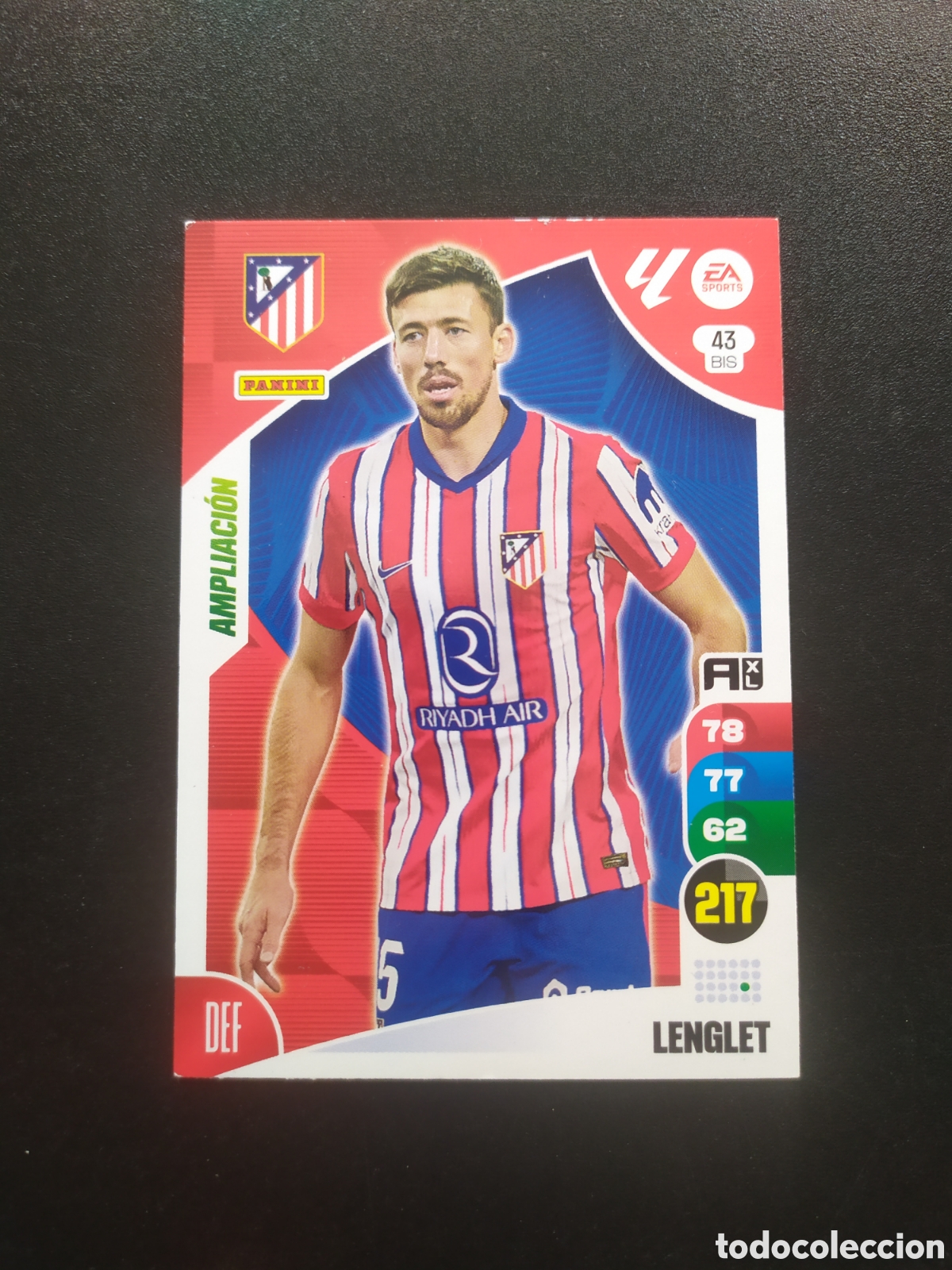 Cromos de f&uacute;tbol: Adrenalyn 2024 2025 24 25 panini Lenglet ampliaci&oacute;n n&deg; 43 bis Atl&eacute;tico Madrid