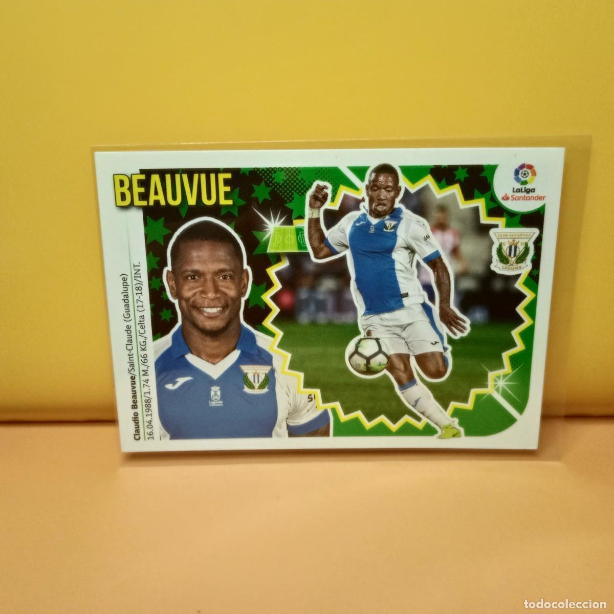 Cromos de f&uacute;tbol: EDICIONES ESTE 2018 2019 18 19 CD LEGAN&Eacute;S BEAUVUE 16B 16 B