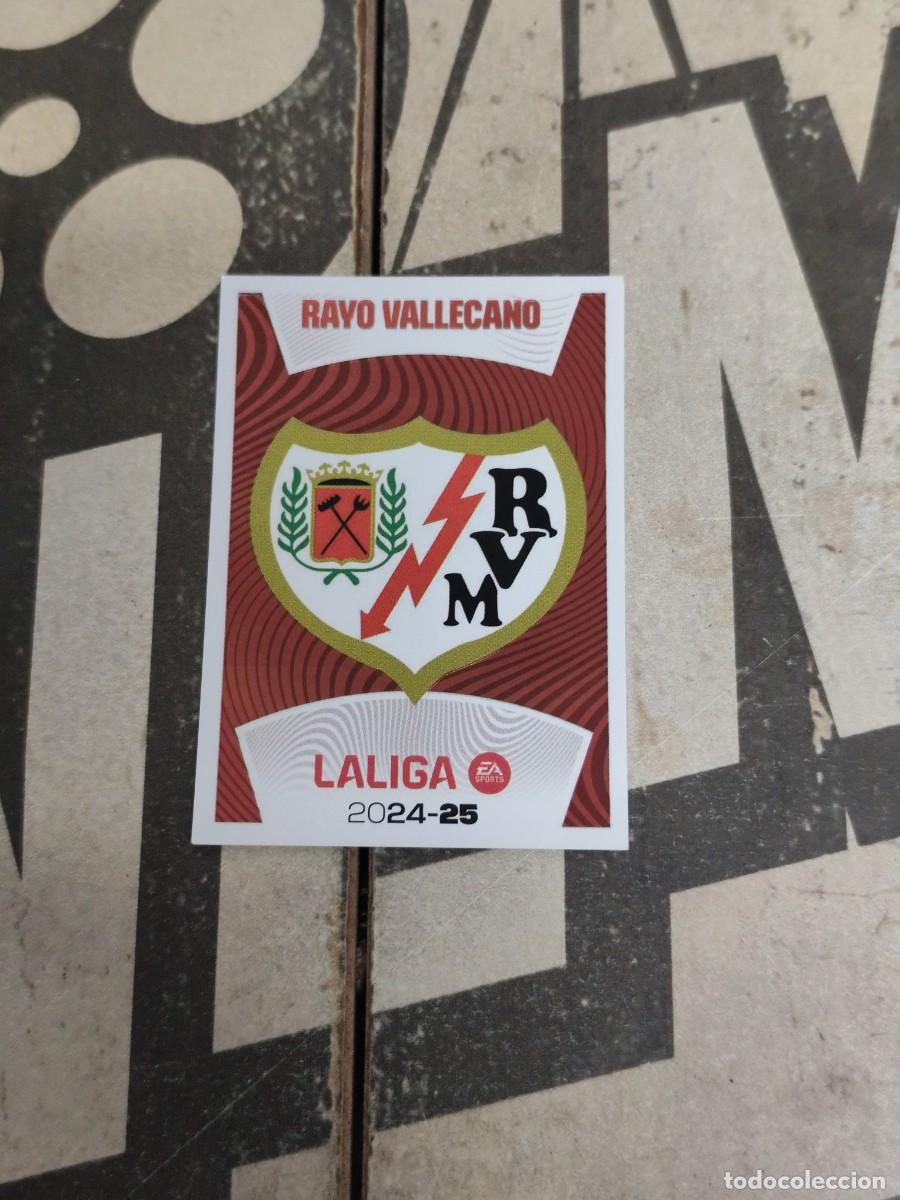 Cromos de f&uacute;tbol: Escudo N&deg; 1 Rayo Vallecano Liga Este 24/25 sin pegar