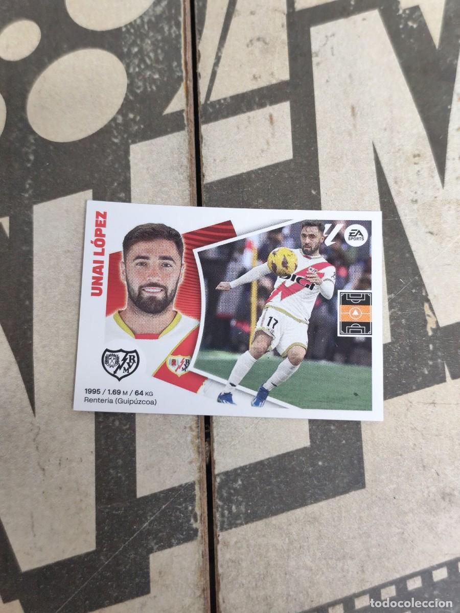 Cromos de f&uacute;tbol: Unai L&oacute;pez N&deg; 13 Rayo Vallecano Liga Este 24/25 sin pegar