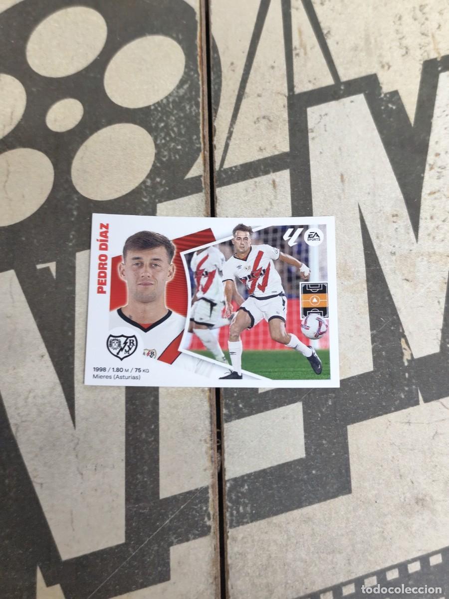 Cromos de f&uacute;tbol: Pedro D&iacute;az N&deg; 14 Bis Coloca Rayo Vallecano Liga Este 24/25 sin pegar