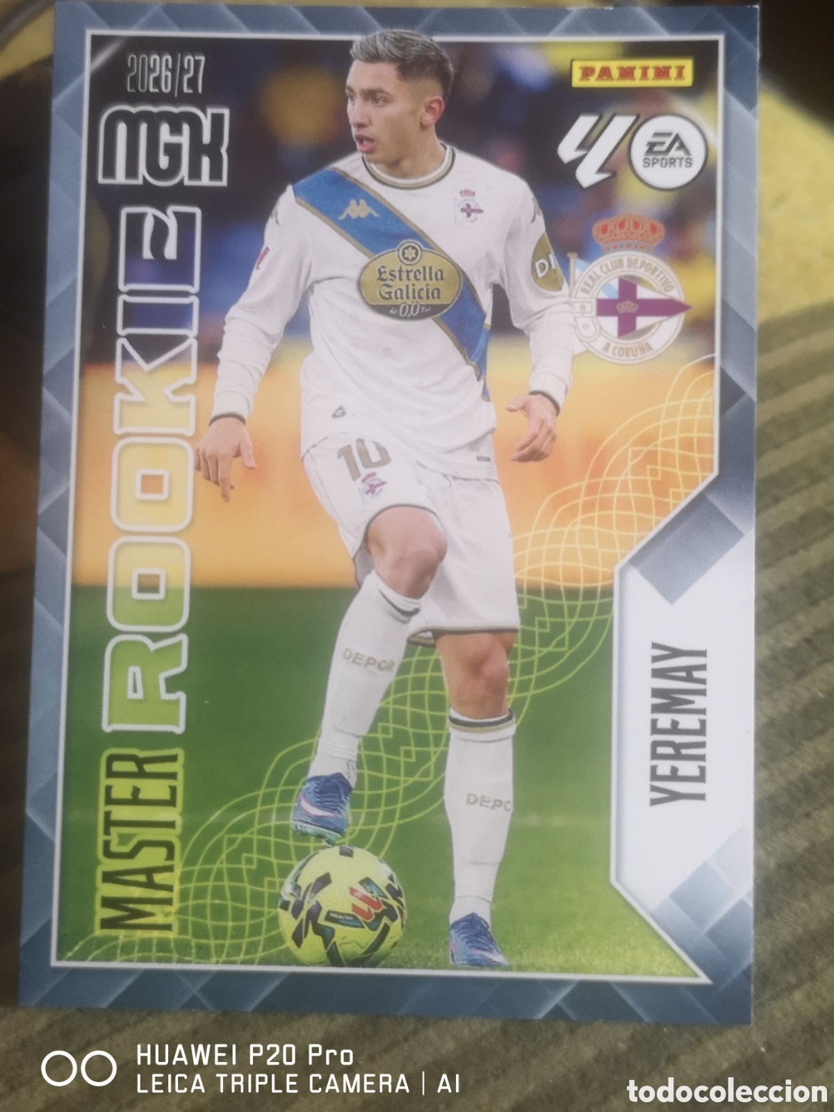 Cromos de f&uacute;tbol: MEGACRACKS 2026 27 MASTER ROOKIE YEREMAY 423 DEPORTIVO DE LA CORU&Ntilde;A 2026 2027