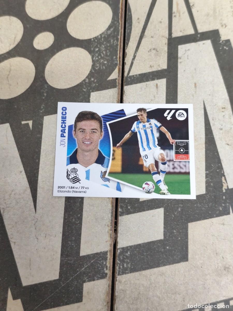 Cromos de f&uacute;tbol: Pacheco N&deg; 9 Real Sociedad Liga Este 24/25 sin pegar