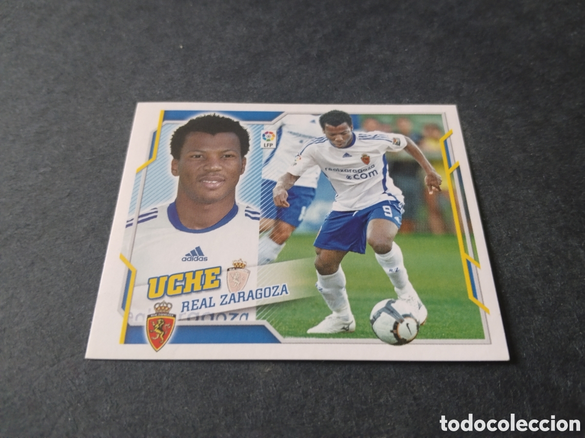 Cromos de f&uacute;tbol: Cromo futbol Uche, Real Zaragoza