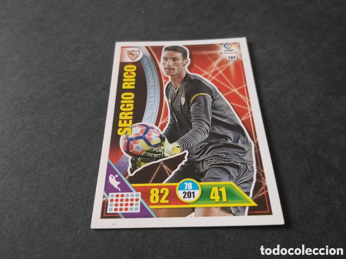 Cromos de f&uacute;tbol: Cromo futbol Sergio Rico, Sevilla