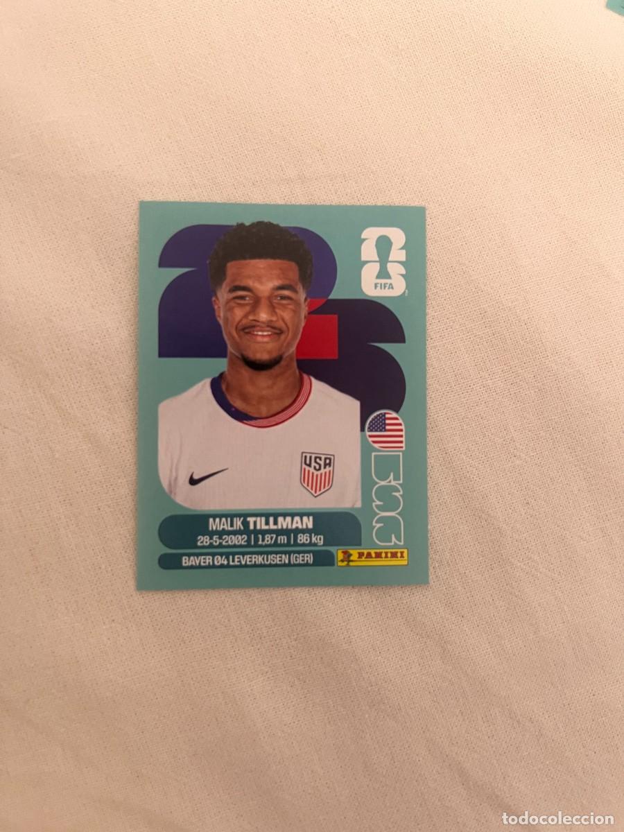 Cromos de f&uacute;tbol: 15 MALIK TILLMAN USA MUNDIAL 26 2026 FIFA WORLD CUP PANINI