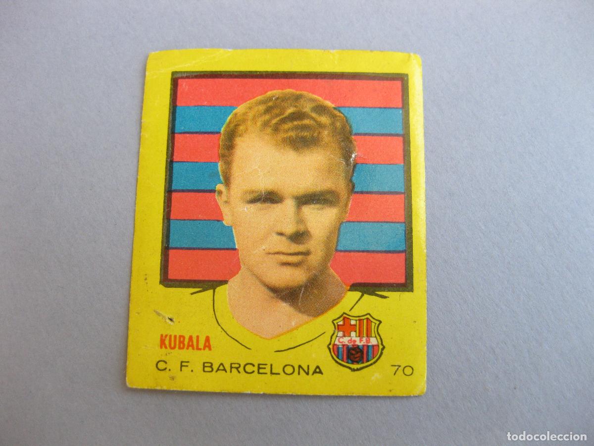 Cromos de f&uacute;tbol: CROMO DE KUBALA N&ordm; 70. CLUB DE FUTBOL BARCELONA. ALBUM DE CROMOS DE FUTBOL CAMPEONES BRUGUERA 1956