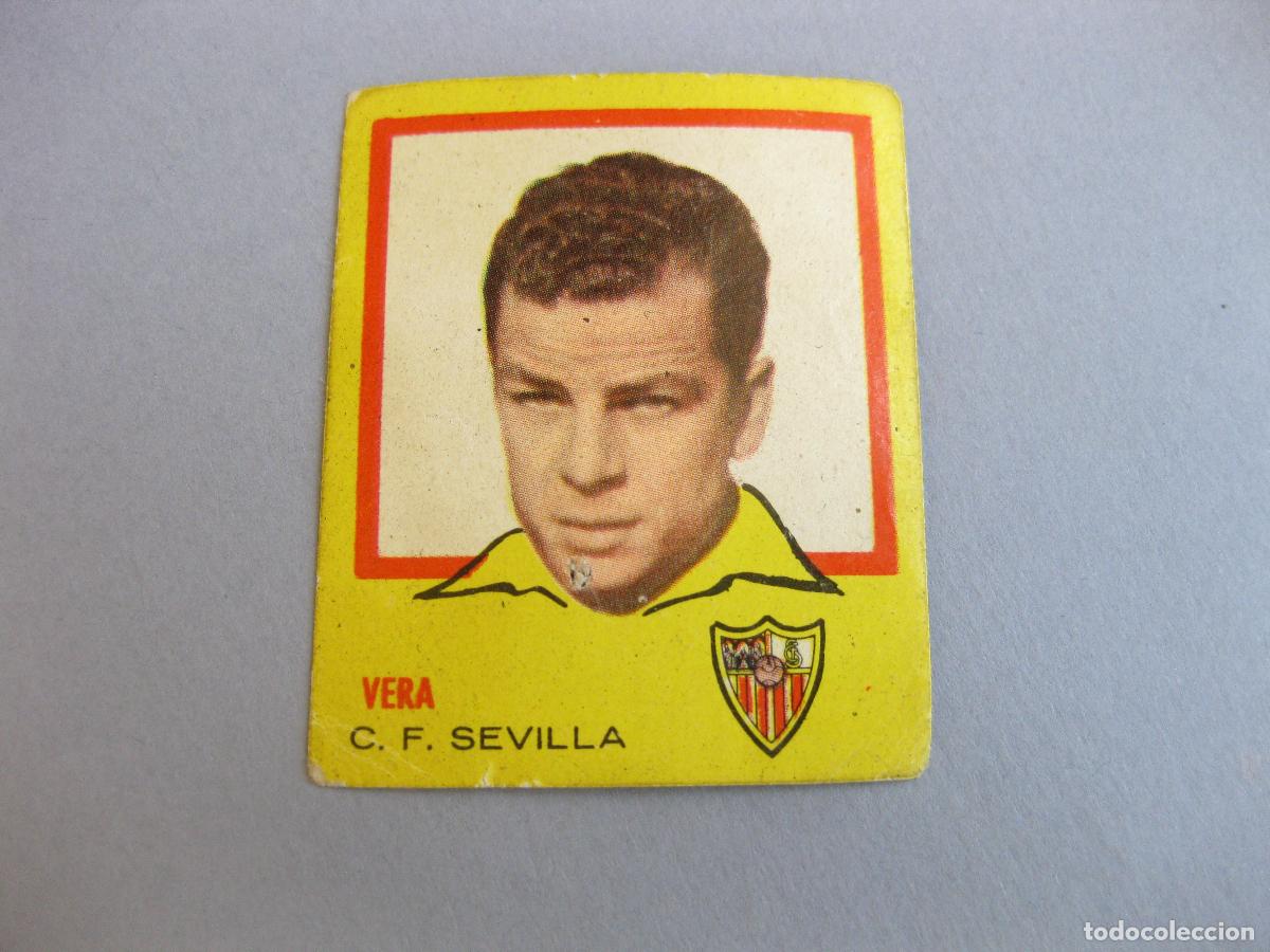 Cromos de f&uacute;tbol: CROMO DE VERA. CLUB DE FUTBOL SEVILLA. ALBUM DE CROMOS DE FUTBOL CAMPEONES BRUGUERA 1956