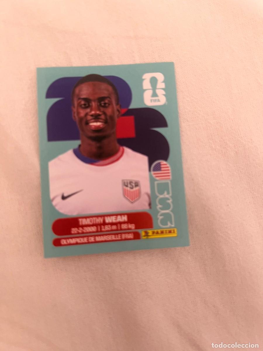 Cromos de f&uacute;tbol: 12 TIMOTHY WEAH USA MUNDIAL 26 2026 FIFA WORLD CUP PANINI
