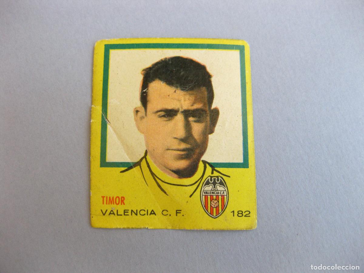 Cromos de f&uacute;tbol: CROMO DE TIMOR N&ordm; 182. VALENCIA CLUB DE FUTBOL. ALBUM DE CROMOS DE FUTBOL CAMPEONES BRUGUERA 1956