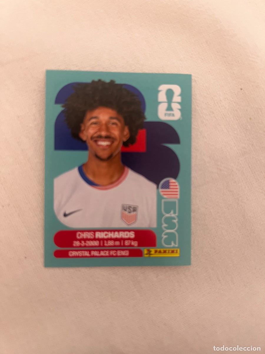 Cromos de f&uacute;tbol: 3 CHRIS RICHARDS USA MUNDIAL 26 2026 FIFA WORLD CUP PANINI
