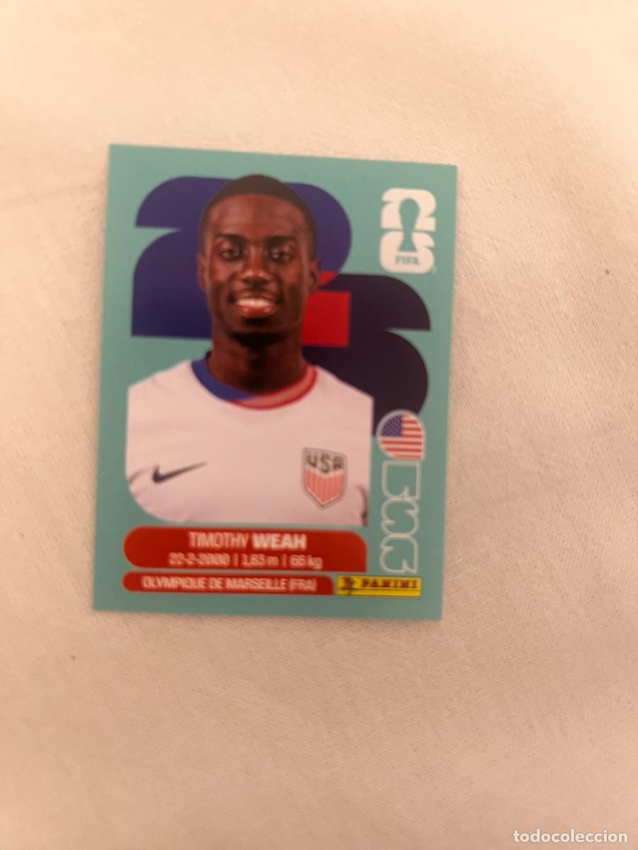Cromos de f&uacute;tbol: 12 TIMOTHY WEAH USA MUNDIAL 26 2026 FIFA WORLD CUP PANINI