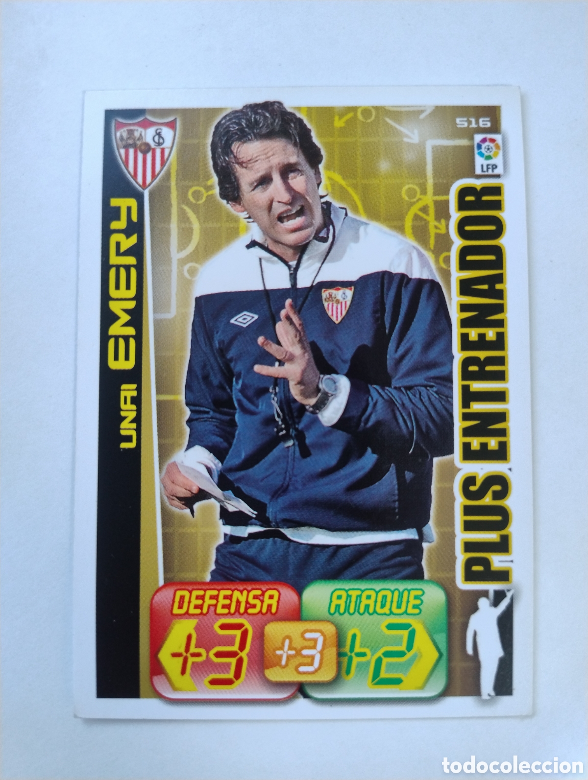 Fu&szlig;ball-Sticker: 516 - Unay Emery - Sevilla - Adrenalyn XL Liga 2012 - 2013 Plus Entrenador