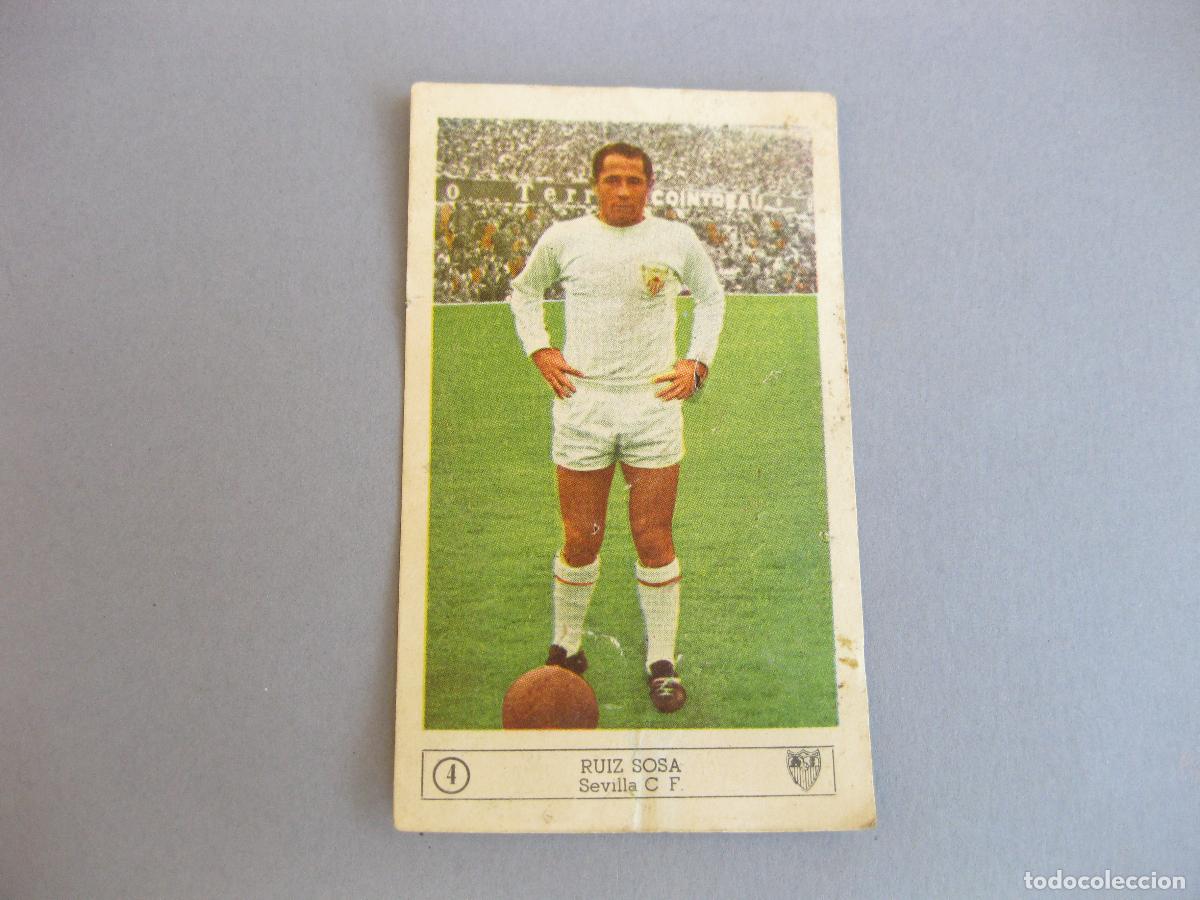 Cromos de Futebol: CROMO DE RUIZ SOSA N&ordm; 4. SEVILLA CLUB DE FUTBOL. ALBUM DE CROMOS EDITORIAL FERCA 1959