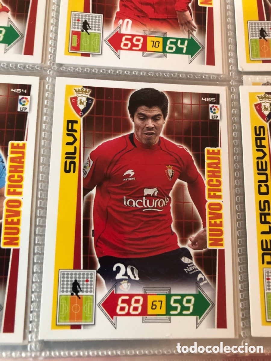 Cromos de f&uacute;tbol: Adrenalyn 2012 2013 nuevo fichaje Silva 485 Osasuna