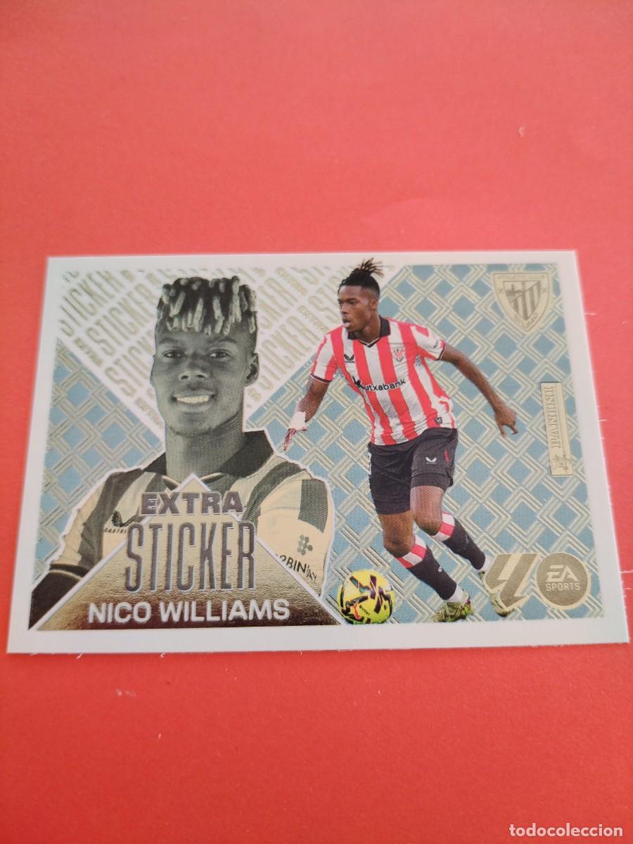 Cromos de f&uacute;tbol: EXTRA STICKER LIGA 2026 2027 PLATA NICO WILLIAMS ATHLETIC BILBAO