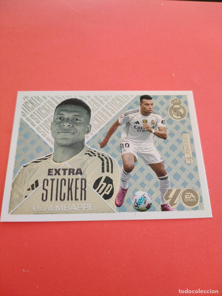 Cromos de f&uacute;tbol: EXTRA STICKER LIGA 2026 2027 PLATA MBAPPE REAL MADRID