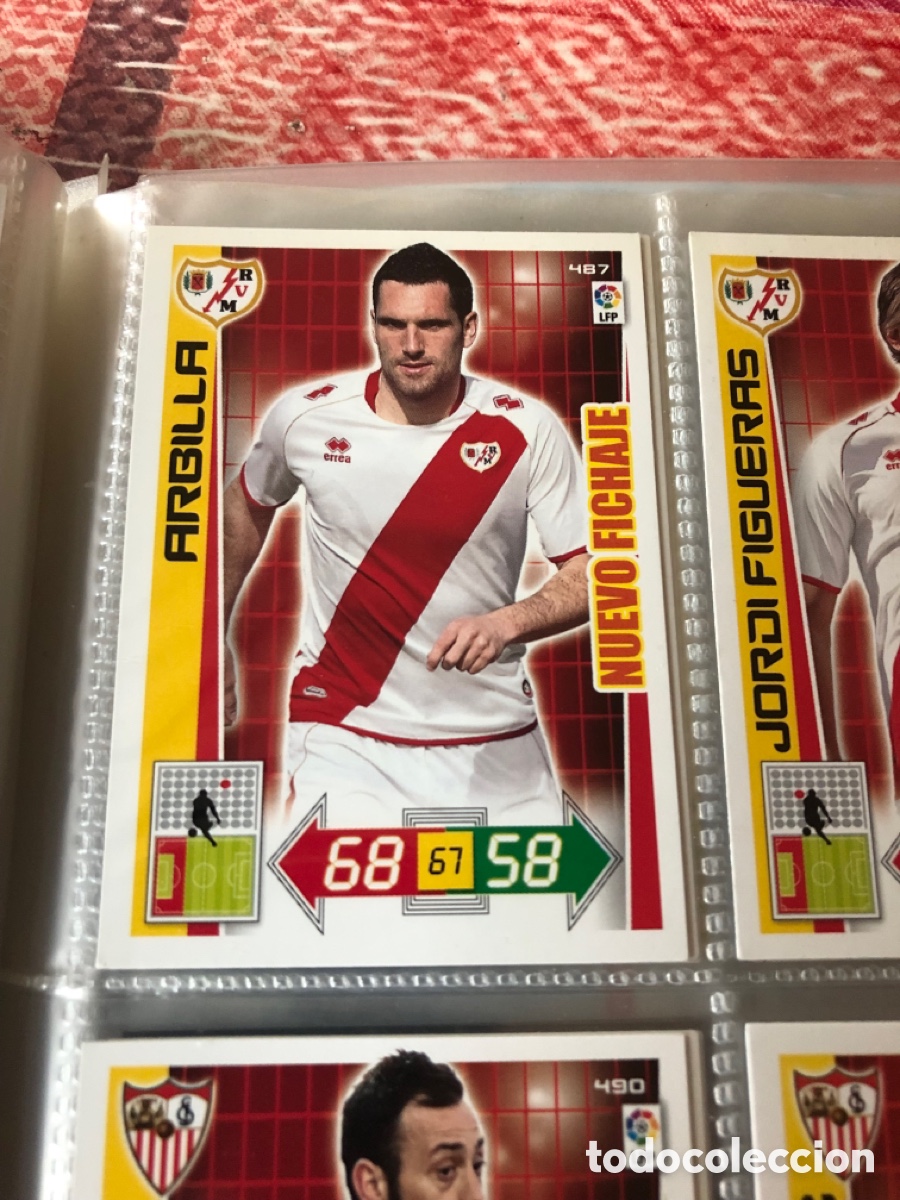 Cromos de f&uacute;tbol: Adrenalyn 2012 2013 nuevo fichaje ardilla 487 rayo vallecano