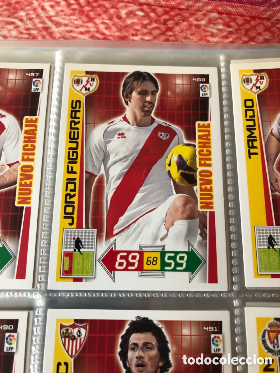 Cromos de f&uacute;tbol: Adrenalyn 2012 2013 nuevo fichaje Jordi Figueras 488 rayo vallecano