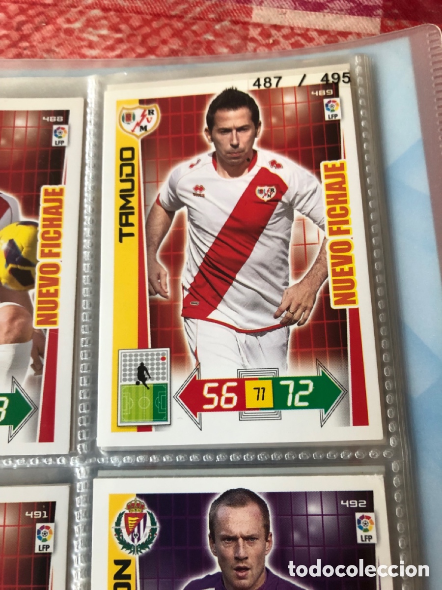 Cromos de f&uacute;tbol: Adrenalyn 2012 2013 nuevo fichaje tamudo 489 rayo vallecano