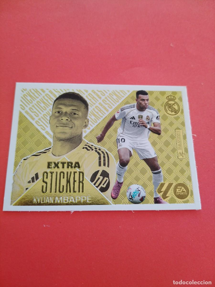 Cromos de f&uacute;tbol: EXTRA STICKER LIGA 2026 2027 ORO MBAPPE REAL MADRID