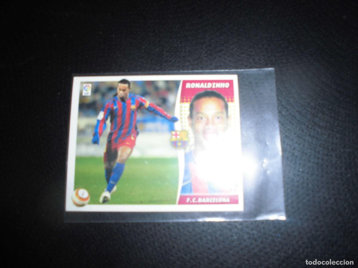 Cromos de f&uacute;tbol: RONALDINHO - F.C. BARCELONA - EDICIONES ESTE LIGA 2006 - 2007. 06/07. SIN PEGAR. NUEVO.