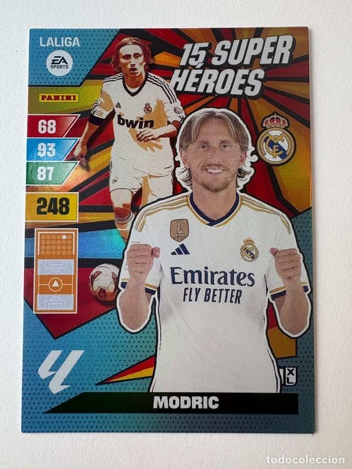 Cromos de f&uacute;tbol: Modric Real Madrid 15 Super H&eacute;roes Adrenalyn 2023-24