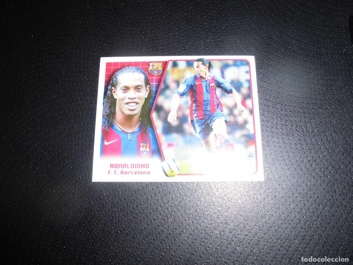 Cromos de f&uacute;tbol: RONALDINHO - F.C. BARCELONA - EDICIONES ESTE LIGA 2005 - 2006. 05/06. SIN PEGAR. NUEVO.
